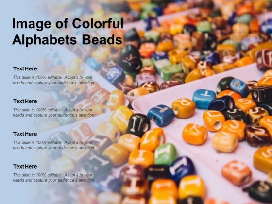 Image Of Colorful Alphabets Beads Ppt PowerPoint Presentation Outline Designs Download