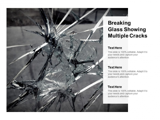 Image Of Cracked Glass With Text Holders Ppt PowerPoint Presentation Layouts Demonstration