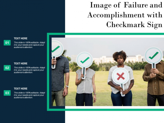 Image Of Failure And Accomplishment With Checkmark Sign Ppt PowerPoint Presentation Ideas Sample PDF Image Of Failure And Accomplishment With Checkmark Sign Ppt PowerPoint Presentation Ideas Sample PDF