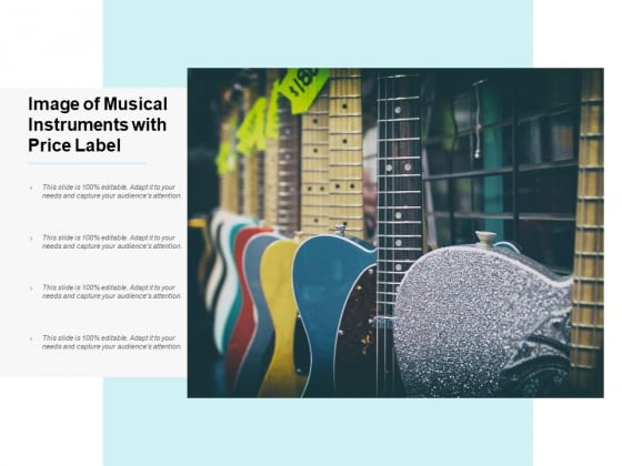 Image Of Musical Instruments With Price Label Ppt PowerPoint Presentation Outline Slides