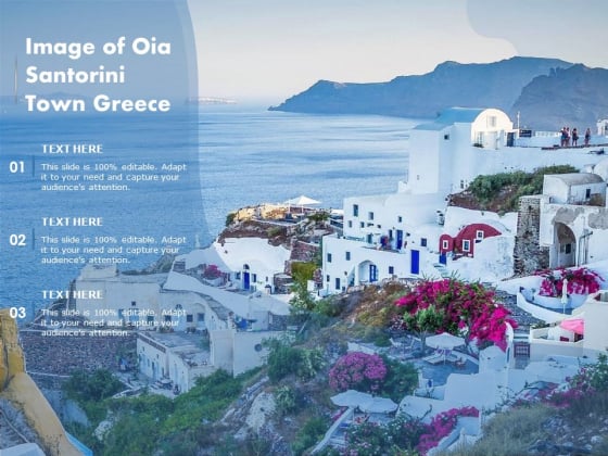 Image Of Oia Santorini Town Greece Ppt PowerPoint Presentation Icon Gallery PDF