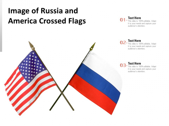 Image Of Russia And America Crossed Flags Ppt PowerPoint Presentation Gallery Master Slide PDF