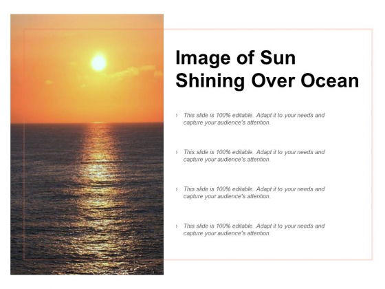 Image Of Sun Shining Over Ocean Ppt Powerpoint Presentation Gallery Aids