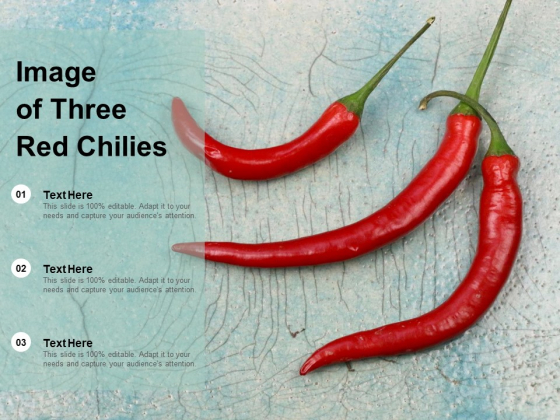 Image Of Three Red Chilies Ppt PowerPoint Presentation Infographic Template Objects