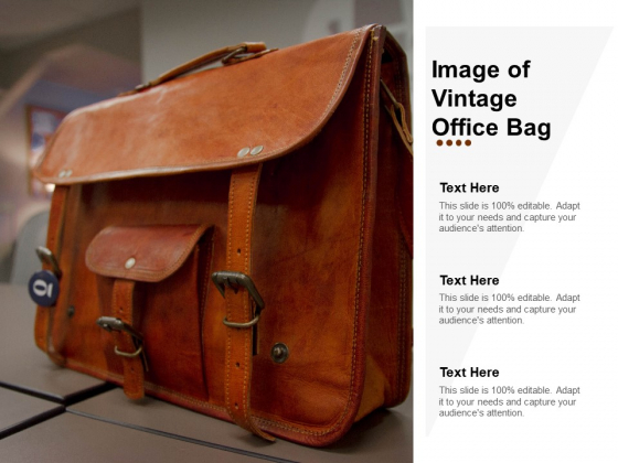 Image Of Vintage Office Bag Ppt Powerpoint Presentation File Format Ideas