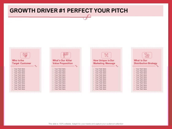 Implementing Compelling Marketing Channel Growth Driver 1 Perfect Your Pitch Ppt PowerPoint Presentation Outline Display PDF Implementing Compelling Marketing Channel Growth Driver 1 Perfect Your Pitch Ppt PowerPoint Presentation Outline Display PDF