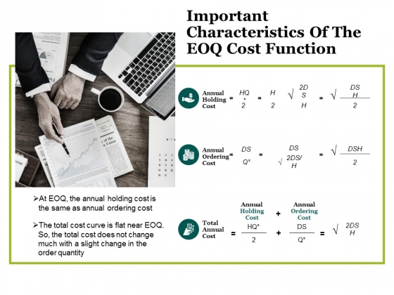 Important Characteristics Of The Eoq Cost Function Ppt PowerPoint Presentation Layouts Example Introduction