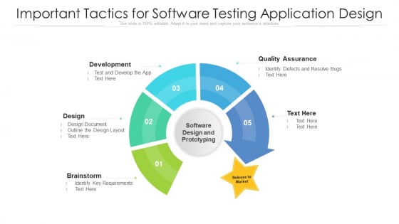 Important Tactics For Software Testing Application Design Ppt Infographic Template Icon PDF Important Tactics For Software Testing Application Design Ppt Infographic Template Icon PDF