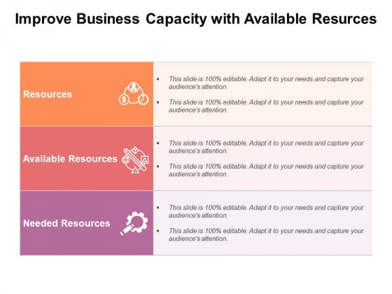 Improve Business Capacity With Available Resurces Ppt PowerPoint Presentation Infographics Guide PDF Improve Business Capacity With Available Resurces Ppt PowerPoint Presentation Infographics Guide PDF