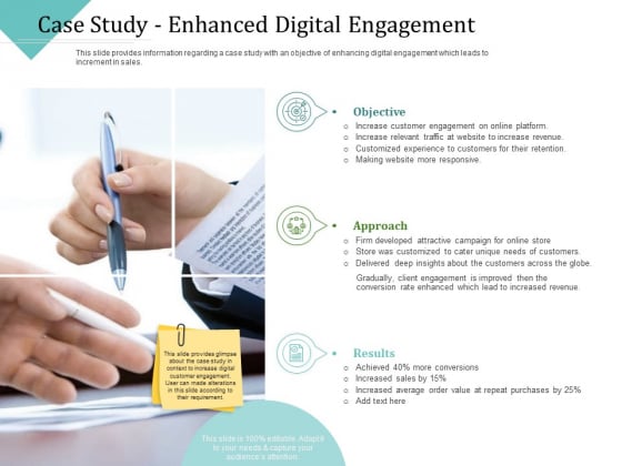 Improving Client Experience Case Study Enhanced Digital Engagement Summary PDF