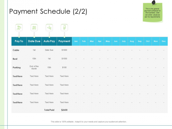 In Depth Business Assessment Payment Schedule Cable Ppt Pictures Deck PDF In Depth Business Assessment Payment Schedule Cable Ppt Pictures Deck PDF