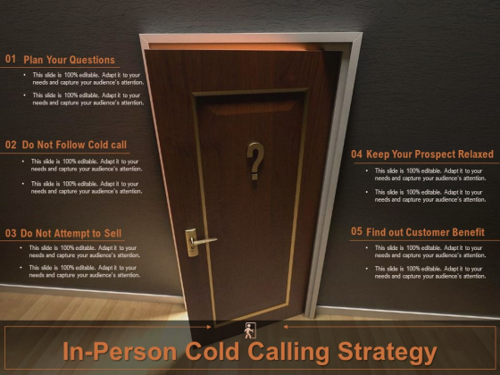 In Person Cold Calling Strategy Ppt PowerPoint Presentation Show Introduction PDF