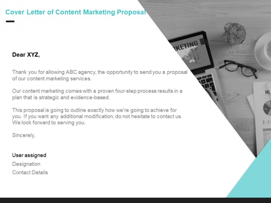 Inbound Marketing Cover Letter Of Content Marketing Proposal Ppt Example PDF