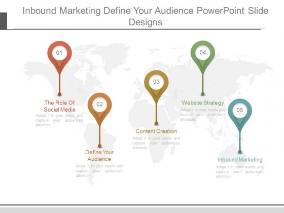 Inbound Marketing Define Your Audience Powerpoint Slide Designs