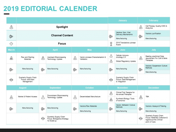 Inbound Marketing Proposal 2019 Editorial Calender Slides PDF Inbound Marketing Proposal 2019 Editorial Calender Slides PDF