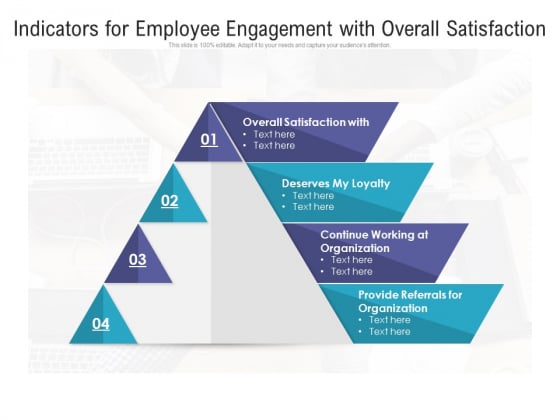 Indicators For Employee Engagement With Overall Satisfaction Ppt PowerPoint Presentation File Visuals PDF Indicators For Employee Engagement With Overall Satisfaction Ppt PowerPoint Presentation File Visuals PDF