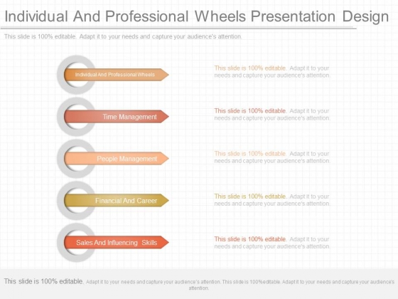 Individual And Professional Wheels Presentation Design Individual And Professional Wheels Presentation Design