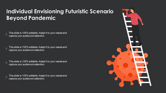 Individual Envisioning Futuristic Scenario Beyond Pandemic Clipart PDF