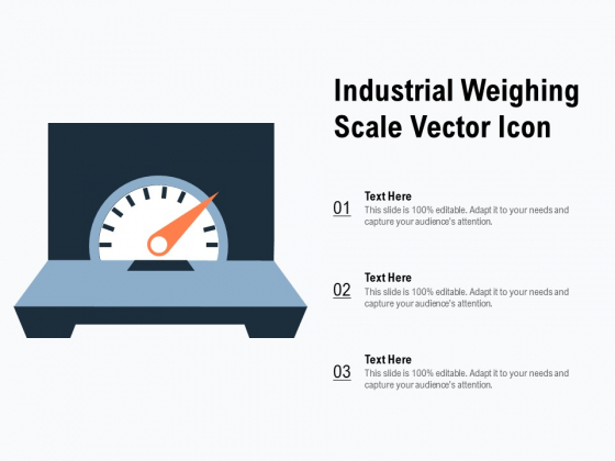 Industrial Weighing Scale Vector Icon Ppt PowerPoint Presentation Show