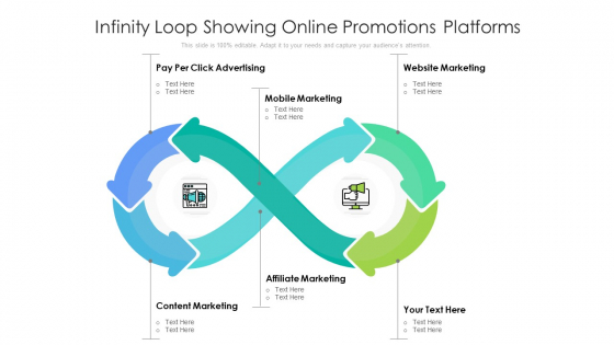 Infinity Loop Showing Online Promotions Platforms Ppt PowerPoint Presentation File Maker PDF