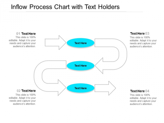 Inflow Process Chart With Text Holders Ppt PowerPoint Presentation File Themes PDF