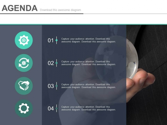 Infographic Design For Agenda Slide Powerpoint Slides