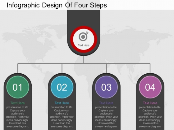 Infographic Design Of Four Steps Powerpoint Template Infographic Design Of Four Steps Powerpoint Template