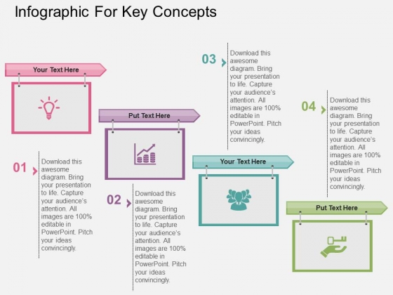Infographic For Key Concepts Powerpoint Templates Infographic For Key Concepts Powerpoint Templates