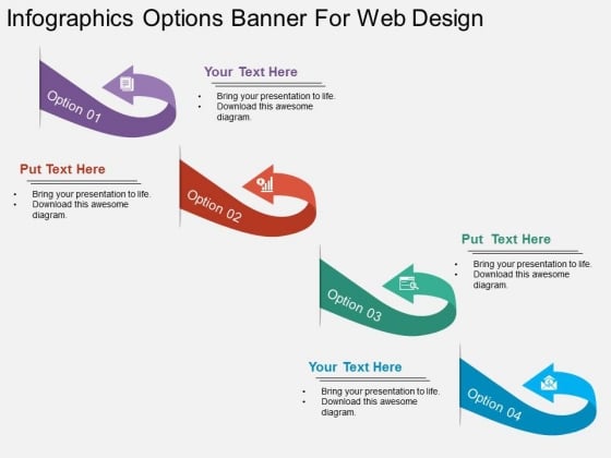 Infographics Options Banner For Web Design Powerpoint Template Infographics Options Banner For Web Design Powerpoint Template