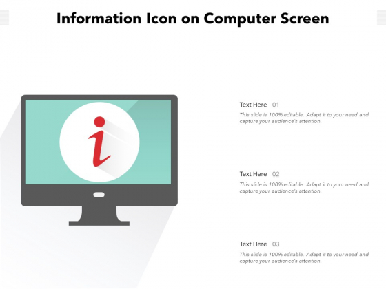 Information Icon On Computer Screen Ppt PowerPoint Presentation File Graphics Example PDF