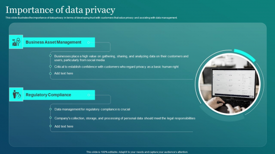 Information Security Importance Of Data Privacy Demonstration PDF