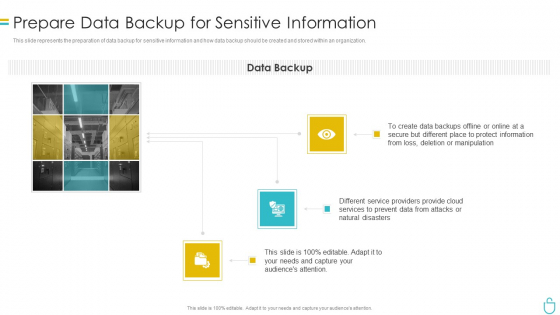Information Security Prepare Data Backup For Sensitive Information Ppt Introduction PDF Information Security Prepare Data Backup For Sensitive Information Ppt Introduction PDF