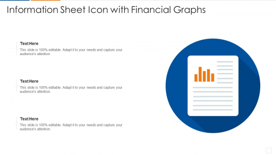 Information Sheet Icon With Financial Graphs Download PDF