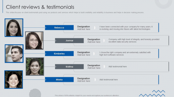 Information Technology Solutions Business Profile Client Reviews And Testimonials Information PDF Information Technology Solutions Business Profile Client Reviews And Testimonials Information PDF