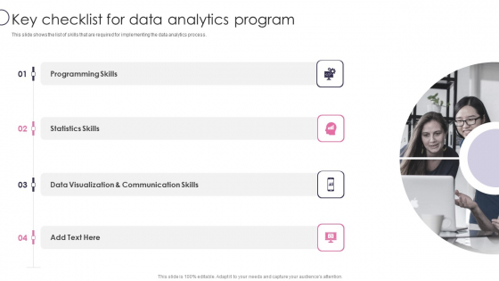 Information Transformation Process Toolkit Key Checklist For Data Analytics Program Template PDF Information Transformation Process Toolkit Key Checklist For Data Analytics Program Template PDF
