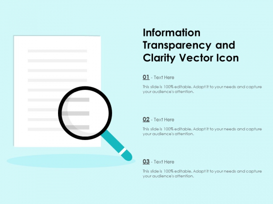 Information Transparency And Clarity Vector Icon Ppt PowerPoint Presentation File Example PDF Information Transparency And Clarity Vector Icon Ppt PowerPoint Presentation File Example PDF