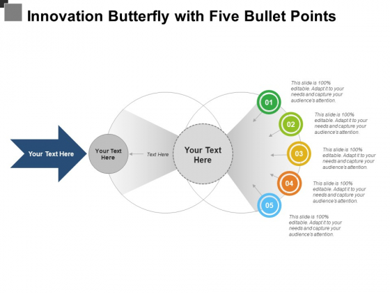 Innovation Butterfly With Five Bullet Points Ppt PowerPoint Presentation Styles Graphic Images PDF Innovation Butterfly With Five Bullet Points Ppt PowerPoint Presentation Styles Graphic Images PDF