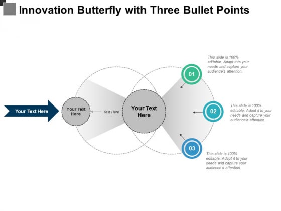 Innovation Butterfly With Three Bullet Points Ppt PowerPoint Presentation Infographic Template Maker PDF Innovation Butterfly With Three Bullet Points Ppt PowerPoint Presentation Infographic Template Maker PDF