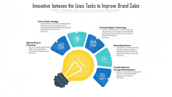 Innovative Between The Lines Tasks To Improve Brand Sales Template PDF