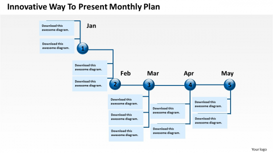 Innovative Way To Present Monthly Plan PowerPoint Templates Ppt Slides Graphics Innovative Way To Present Monthly Plan PowerPoint Templates Ppt Slides Graphics