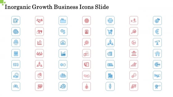 Inorganic Growth Business Icons Slide Ppt Icon PDF