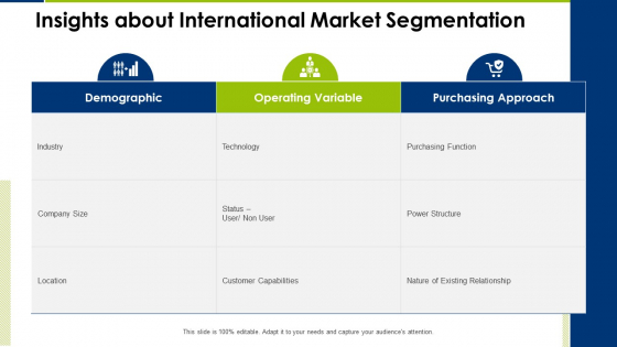 Insights About International Market Segmentation Operating Manual Ppt Model PDF Insights About International Market Segmentation Operating Manual Ppt Model PDF
