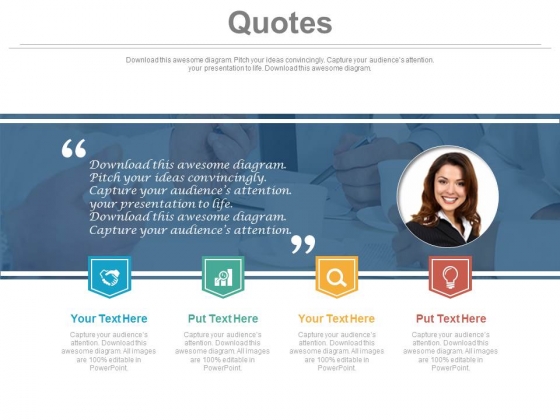 Inspiring Quotes For Corporate Employee Powerpoint Slides