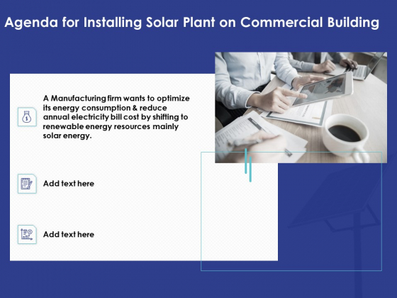 Installing Solar Plant Commercial Building Agenda For Installing Solar Plant On Commercial Building Designs PDF