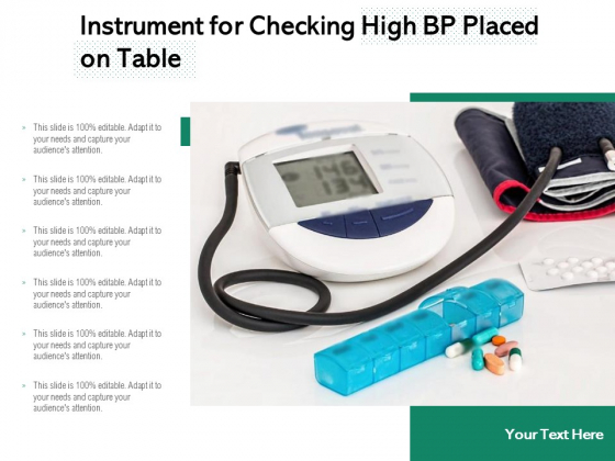 Instrument For Checking High BP Placed On Table Ppt PowerPoint Presentation Icon Files PDF