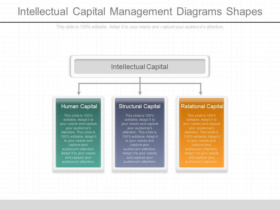 Intellectual Capital Management Diagrams Shapes