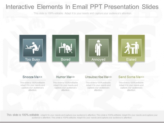 Interactive Elements In Email Ppt Presentation Slides