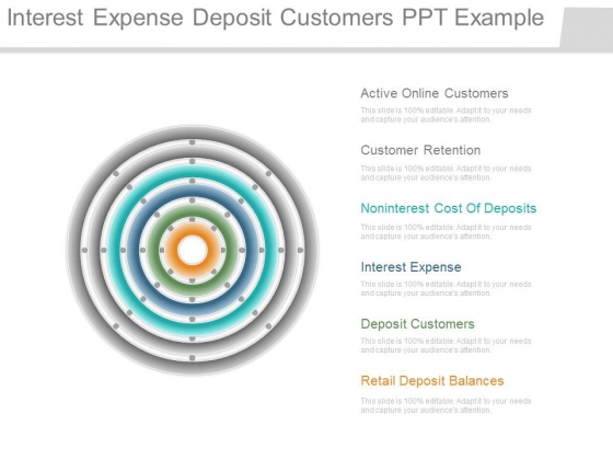 Interest Expense Deposit Customers Ppt Example