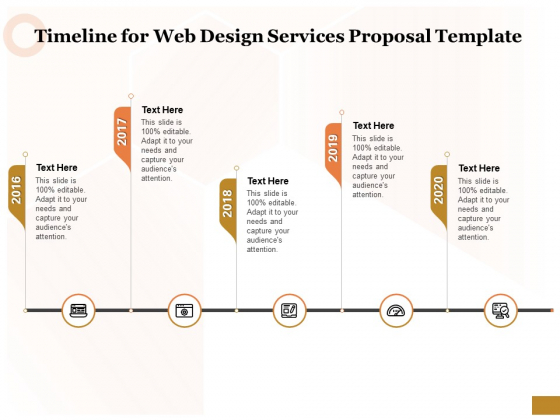 Interface Designing Services Timeline For Web Design Services Proposal Template Themes