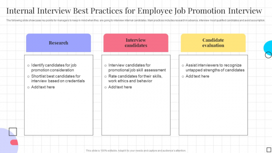 Internal Interview Best Practices For Employee Job Promotion Interview Mockup PDF Internal Interview Best Practices For Employee Job Promotion Interview Mockup PDF